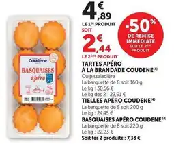 U Express Coudene - tartes apéro à la brandade offre