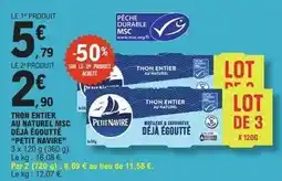 E.Leclerc Express Durable - thon entier au naturel msc dea égoût épeit navire offre