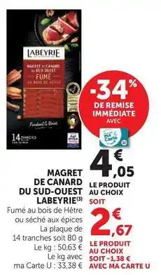Super U Labeyrie - magret de canard du sud-ouest offre