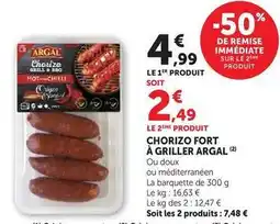 U Express Argal - chorizo fort a griller offre