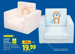 Lidl Livarno - fauteuil pour refaint offre