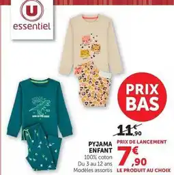 Hyper U U - pyjama enfant offre