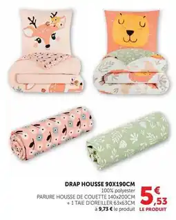 Super U Drap housse 90x190cm offre