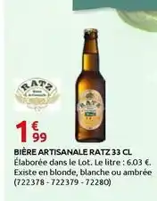 Rural Master Bière artisanale offre