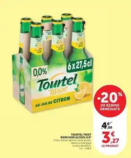 Hyper U Tourtel twist - biere sans alcool offre
