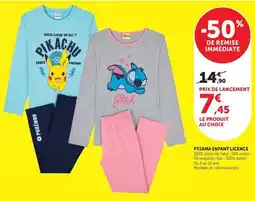 Super U Catch - pyjama enfant licence offre
