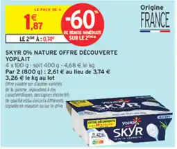 Intermarché Contact Yoplait SKYR offre
