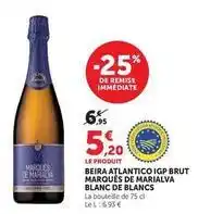 U Express Brut - beira atlantico igp marqués de marialva blanc de blancs offre