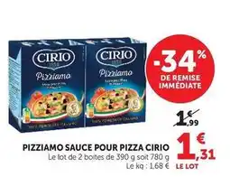 U Express Cirio - pizzamo sauce pour pizza offre