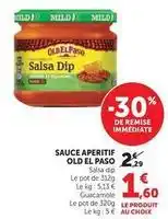 Hyper U Old el paso - sauce aperitif offre