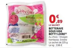 U Express Betty loire - betterave sous vide offre