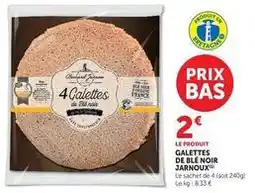Hyper U Galettes de blé noir offre