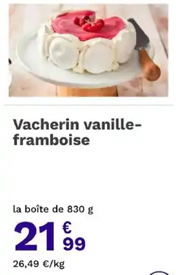 Picard Vacherin vanille-framboise offre