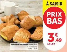 Super U 8 viennoiseries offre