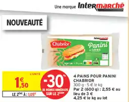 Intermarché Contact Chabrior Panini à Garnir offre