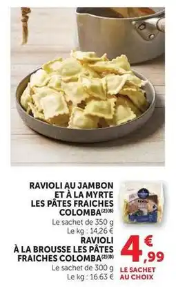 Super U Ravioli au jambon et à la myrte les pates fraiches offre