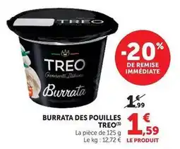 U Express Treo - burrata des poilles offre