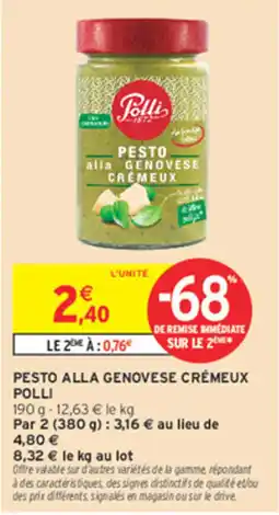 Intermarché Contact Polli Pesto alla Genovese Crèmeux offre