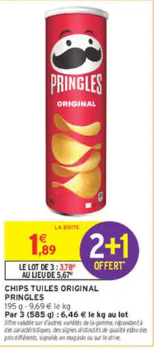 Intermarché Contact PRINGLES CHIPS TUILES ORIGINAL offre