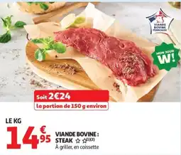 Auchan VIAND BOVINE : STEAK offre