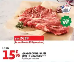 Auchan VIAND Bovine : BASSE CÔTE offre