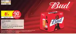 Intermarché Contact Bud Bière blonde offre
