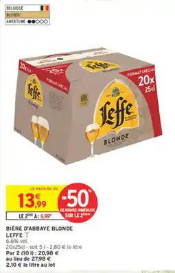 Intermarché Contact Leffe Blonde offre