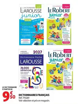 Auchan LAROUSSE Dictionnaire Poche offre