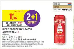 Intermarché Contact AMSTERDAM BIÈRE BLONDE NAVIGATOR offre