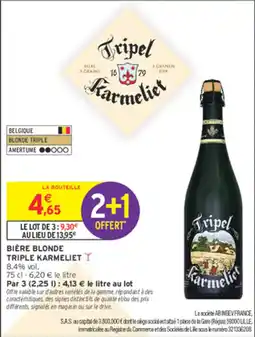 Intermarché Contact Triple Karmeliet offre
