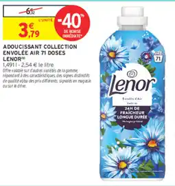Intermarché Contact Lenor Adoucissant Collection Envolée Air offre