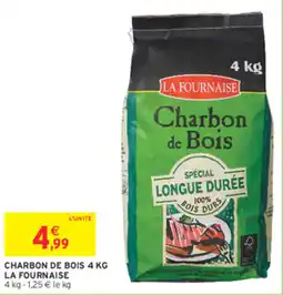 Intermarché Contact LA FOURNAISE Charbon de Bois offre