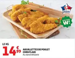 Auchan Aiguillettes de poulet Corn Flake offre