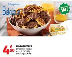 Auchan MON JOUR W! MINI GAUFFRES offre