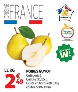 Auchan POIRES GUYOT offre