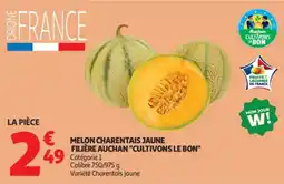 Auchan Melon Charentais Jaune offre