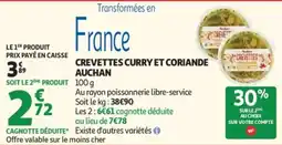 Auchan Auchan Crevettes Curry et Coriande offre