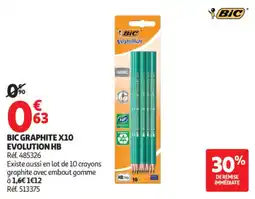 Auchan BIC GRAPHITE X10 EVOLUTION HB offre