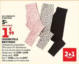 Auchan INEXTENSO LEGGING FILLE offre