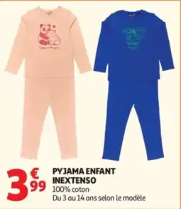 Auchan INEXTENSO PYJAMA ENFANT offre