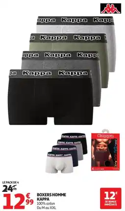 Auchan Kappa boxers homme offre