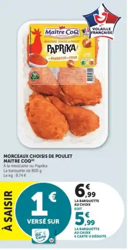 U Express Maitre coq morceaux choisis de poulet offre