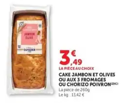 U Express GUYADER Cake Jambon et Olives offre