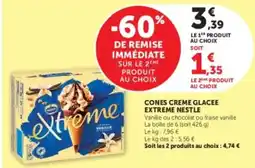 U Express Nestle Cones Creme Glacee Extreme offre