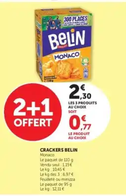 U Express Belin Crackers Monaco offre