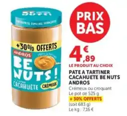 U Express ANDROS BE NUTS! CACAHUÈTE offre