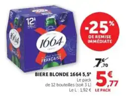 U Express 1664 Bière blonde offre