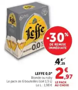 U Express Leffe 0,0° offre