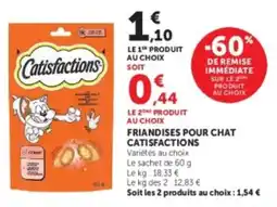 U Express Catisfactions Friandises pour chat offre