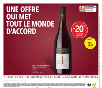 Intermarché Express Coteam Vendomois rouge César de Vendome offre
